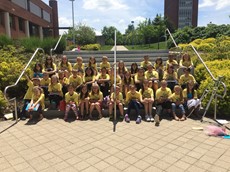 Group photo of children at Binghamton University