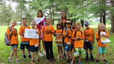 Group picture of young students at Cole Park