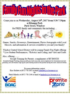 Family Fun Night flyer