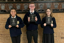 Berkley Ingram, Ayden Swingle, and Claire Griffin