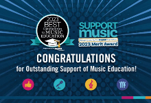 Best Community for Music Education Graphic