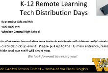 Remote Learning Tech Distribution Flyer