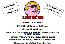 Saucy Hog BBQ Flyer