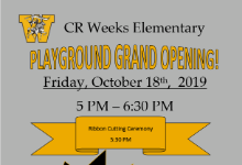 Playground grand opening flier