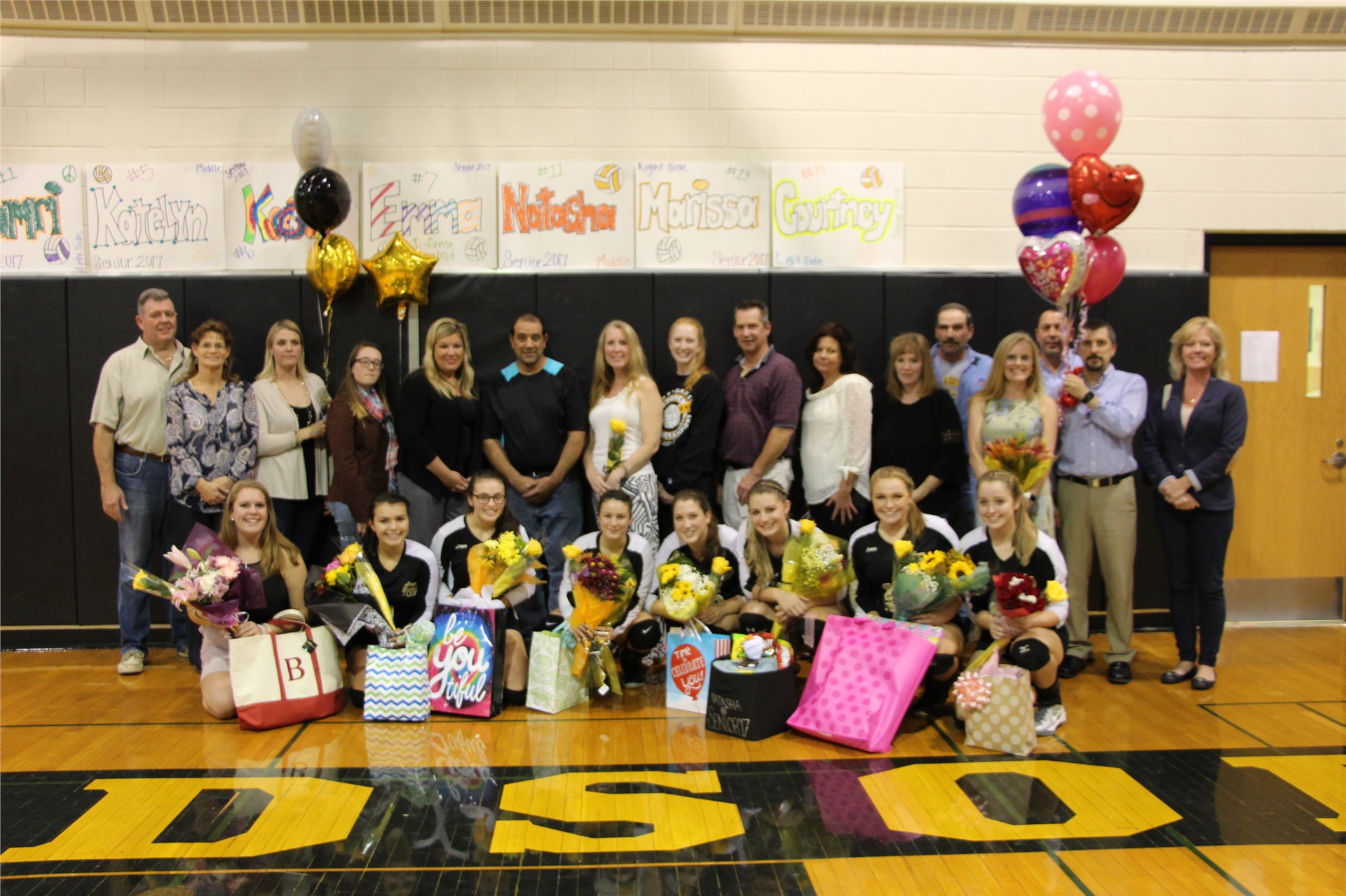 Volleyball Seniors and Parents