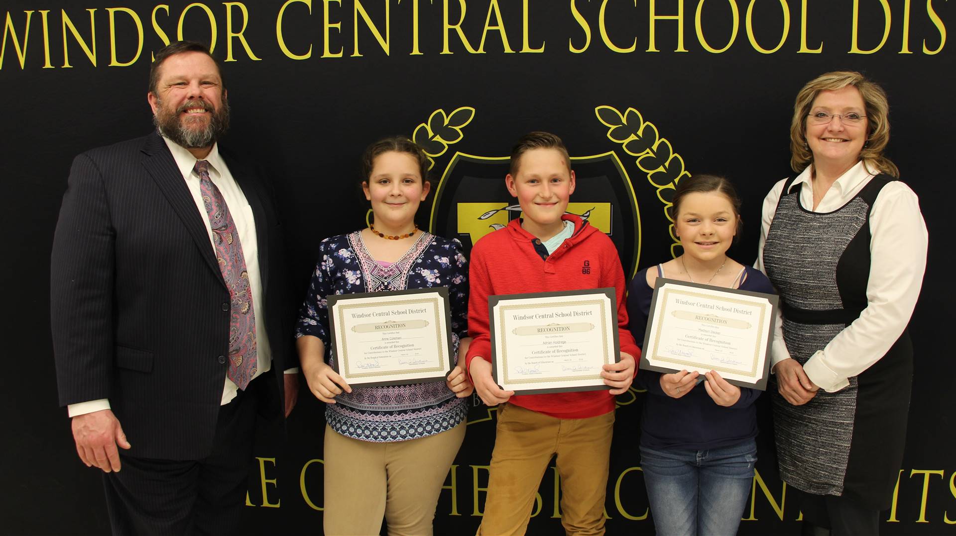 Adrian Holdrege, Anne Coleman and Madisyn Decker 