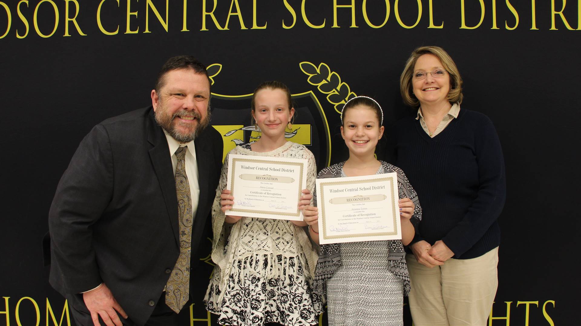 Student Council: Alexa Conrad, Leila Pedro, and Arianna Torres