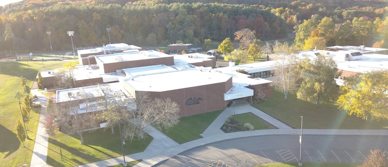 Arial view of Windsor Central High School