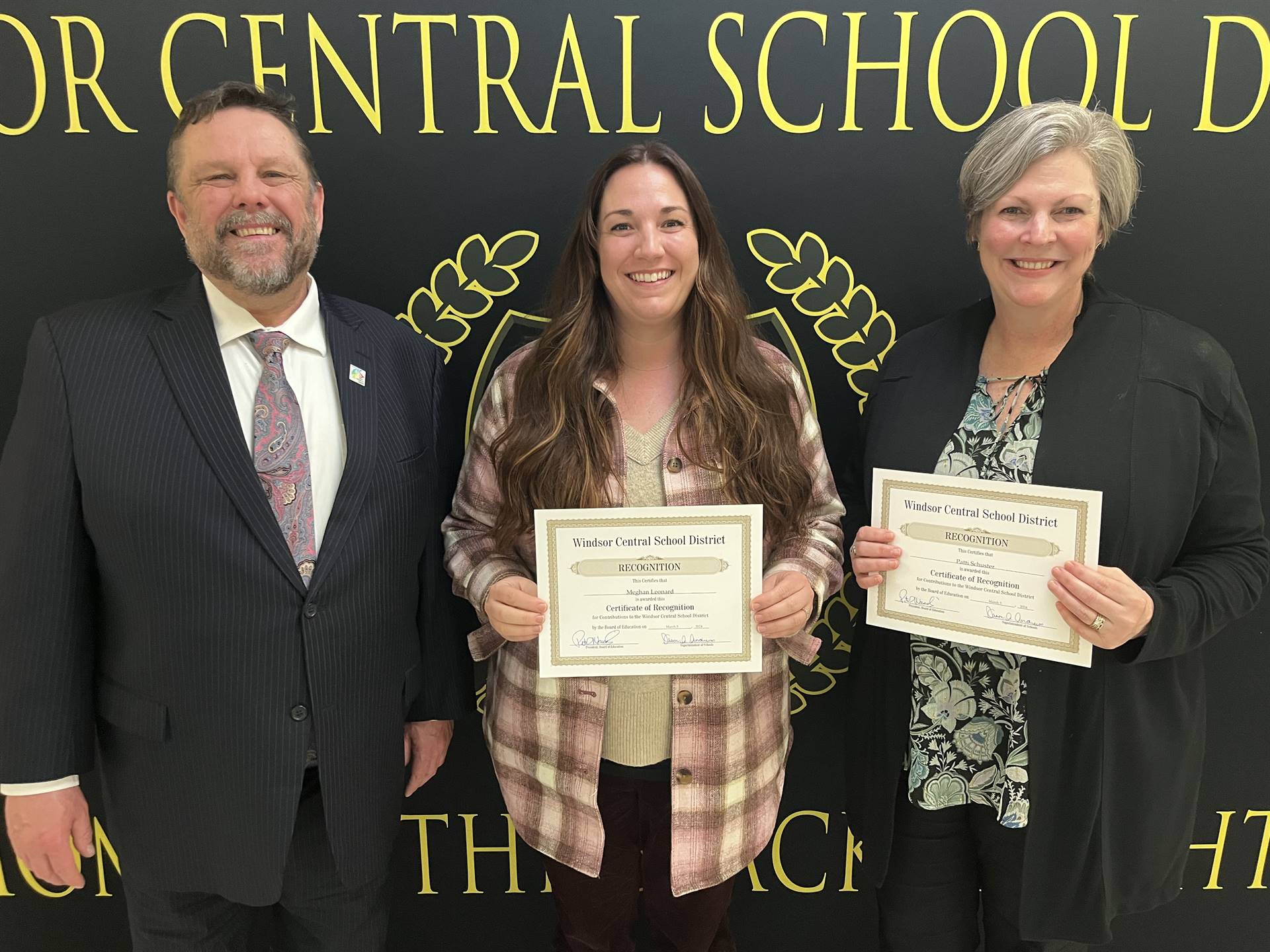 Pete Nowacki, Meghan Leonard, Patti Schuster